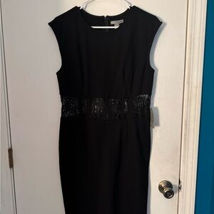 Love X Design Black Embellished Sheath Midi Dress